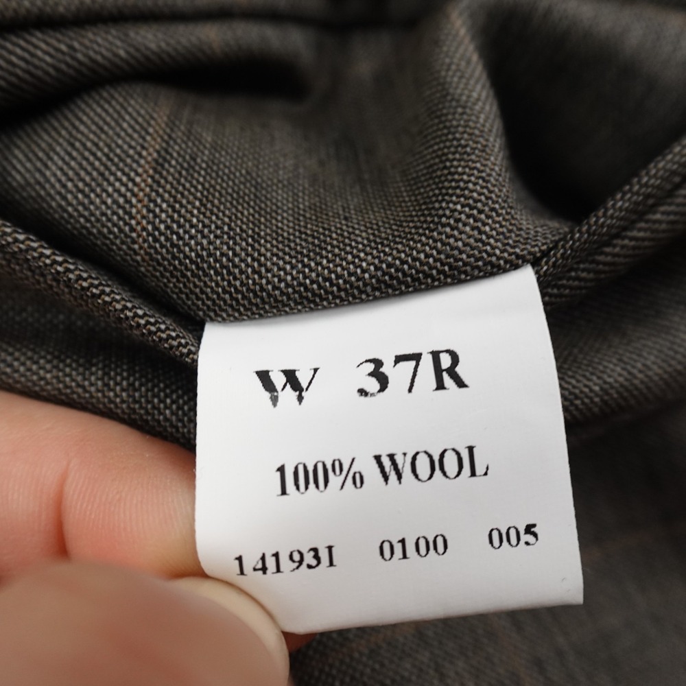 NEW Jos A Bank Pants Mens‎ 37R Gray Wool Trousers Dress Slacks Pleated Career - Picture 7 of 13